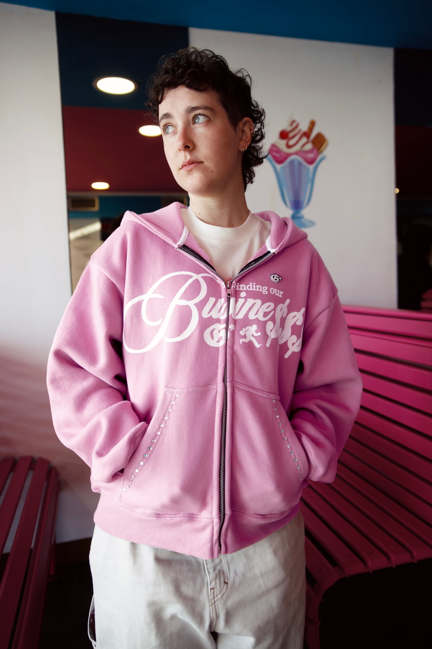 M.o.b Zip-Up Hoodie
