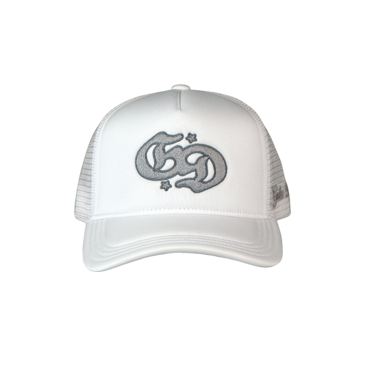 Monogram White Cap